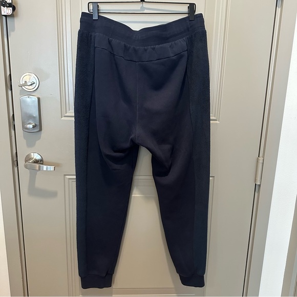 Nike Men’s Fleece Panel Joggers Navy Blue Size Extra Large XL - Picture 3 of 6